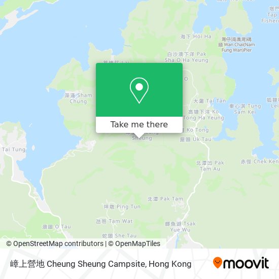 嶂上營地 Cheung Sheung Campsite map