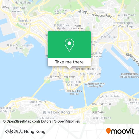 弥敦酒店 map
