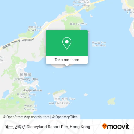 迪士尼碼頭 Disneyland Resort Pier map