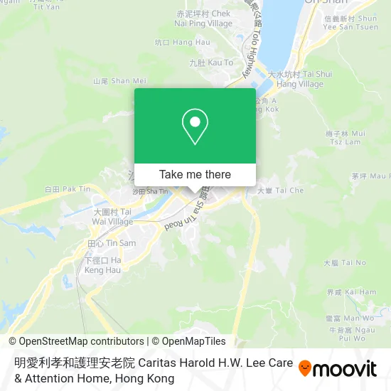 明愛利孝和護理安老院 Caritas Harold H.W. Lee Care & Attention Home map