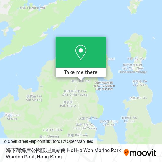 海下灣海岸公園護理員站崗 Hoi Ha Wan Marine Park Warden Post map