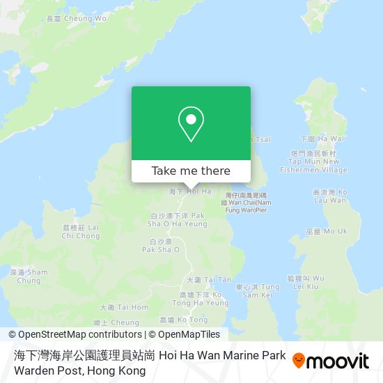 海下灣海岸公園護理員站崗 Hoi Ha Wan Marine Park Warden Post地圖