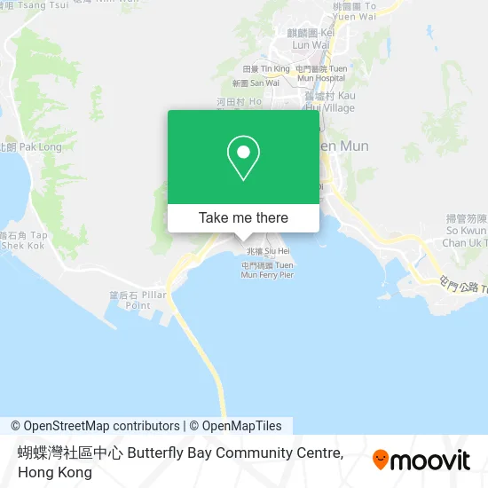 蝴蝶灣社區中心 Butterfly Bay Community Centre map