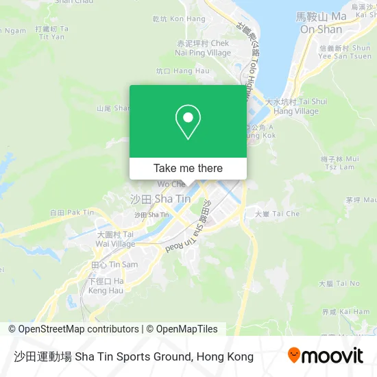 沙田運動場 Sha Tin Sports Ground map