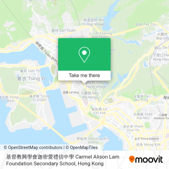 基督教興學會迦密愛禮信中學 Carmel Alison Lam Foundation Secondary School map
