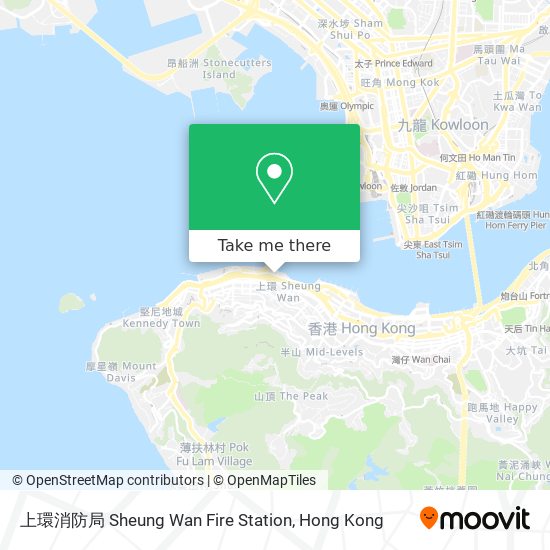 上環消防局 Sheung Wan Fire Station map