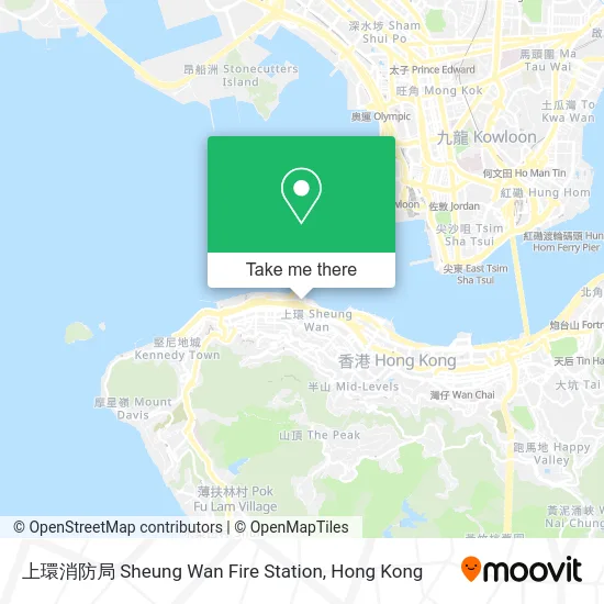 上環消防局 Sheung Wan Fire Station map