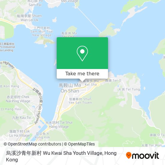 烏溪沙青年新村 Wu Kwai Sha Youth Village map