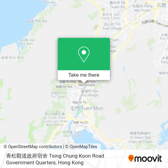 青松觀道政府宿舍 Tsing Chung Koon Road Government Quarters map