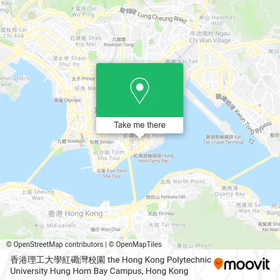 香港理工大學紅磡灣校園 the Hong Kong Polytechnic University Hung Hom Bay Campus地圖