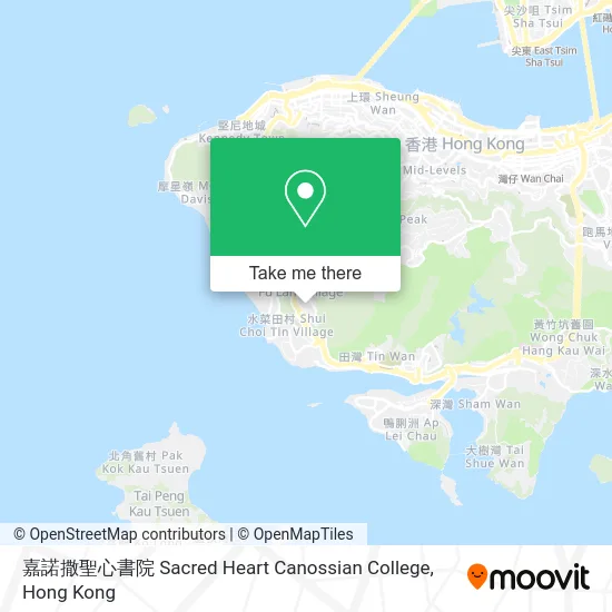 嘉諾撒聖心書院 Sacred Heart Canossian College map