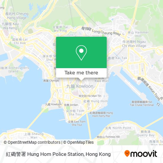 紅磡警署 Hung Hom Police Station map