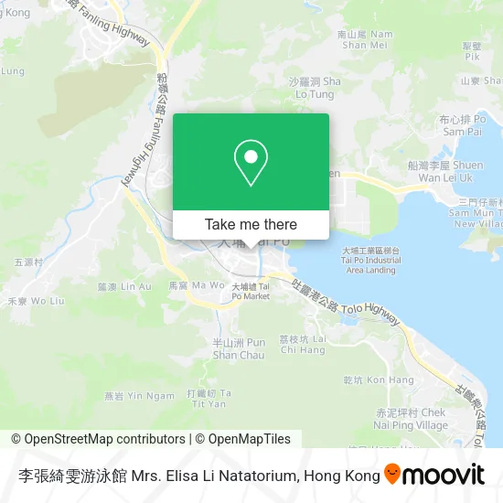 李張綺雯游泳館 Mrs. Elisa Li Natatorium map