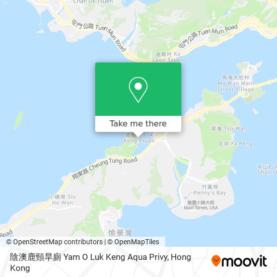 陰澳鹿頸旱廁 Yam O Luk Keng Aqua Privy map