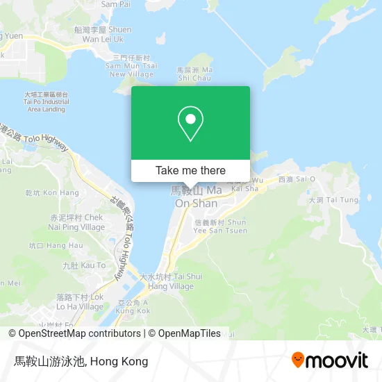 馬鞍山游泳池 map