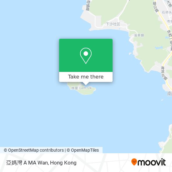 亞媽灣 A MA Wan map