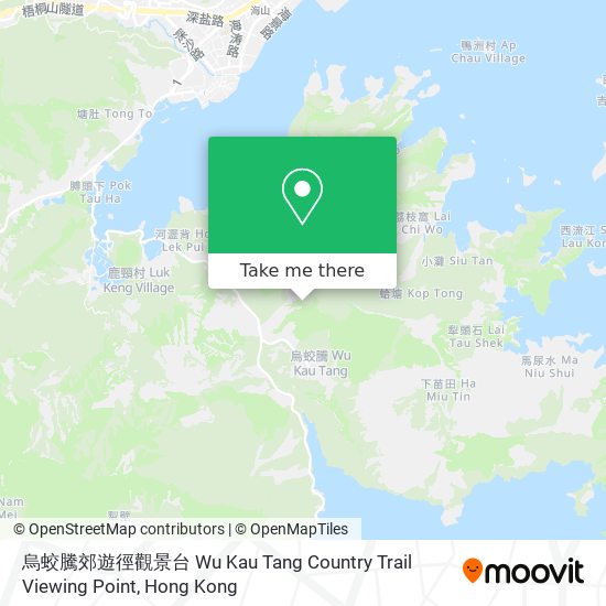 烏蛟騰郊遊徑觀景台 Wu Kau Tang Country Trail Viewing Point map