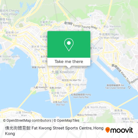 佛光街體育館 Fat Kwong Street Sports Centre map