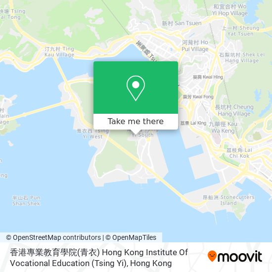 香港專業教育學院(青衣) Hong Kong Institute Of Vocational Education (Tsing Yi) map