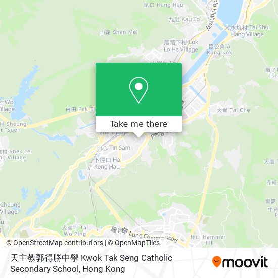 天主教郭得勝中學 Kwok Tak Seng Catholic Secondary School map