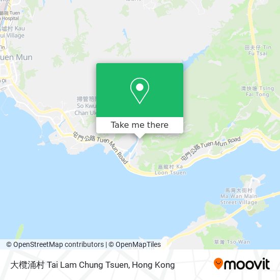 大欖涌村 Tai Lam Chung Tsuen map