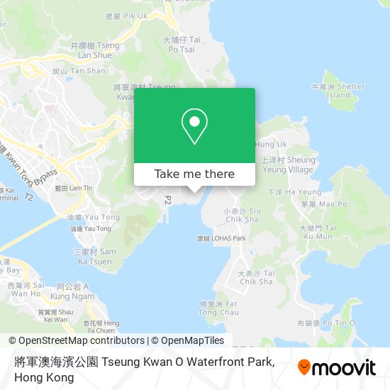 將軍澳海濱公園 Tseung Kwan O Waterfront Park map