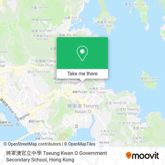 將軍澳官立中學 Tseung Kwan O Government Secondary School map