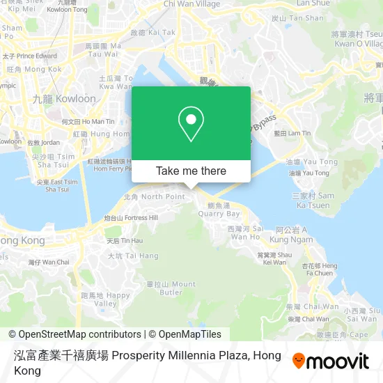 泓富產業千禧廣場 Prosperity Millennia Plaza map