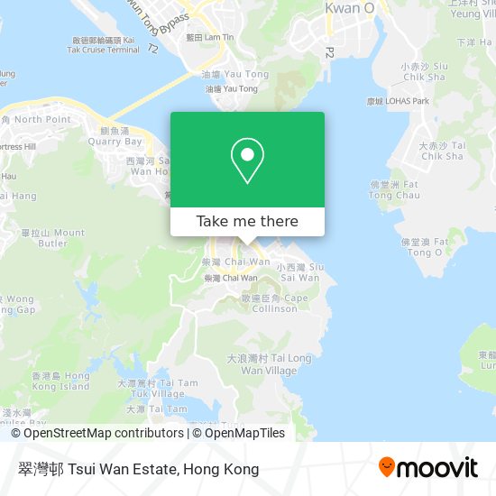 翠灣邨 Tsui Wan Estate地圖