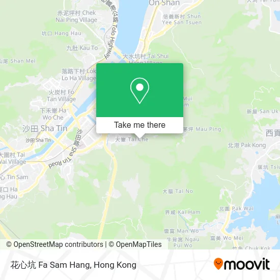 花心坑 Fa Sam Hang map