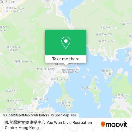 萬宜灣村文娛康樂中心 Yee Wan Civic Recreation Centre map