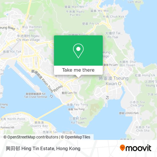 興田邨 Hing Tin Estate map