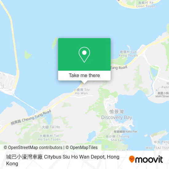 城巴小濠灣車廠 Citybus Siu Ho Wan Depot map