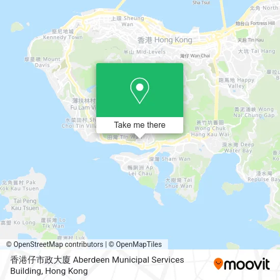 香港仔市政大廈 Aberdeen Municipal Services Building地圖
