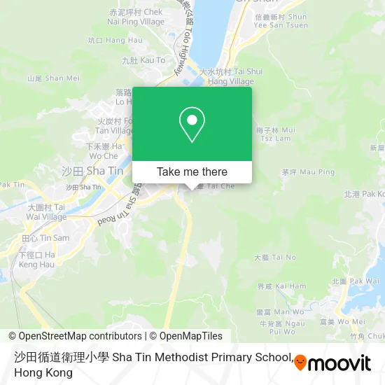 沙田循道衛理小學 Sha Tin Methodist Primary School地圖