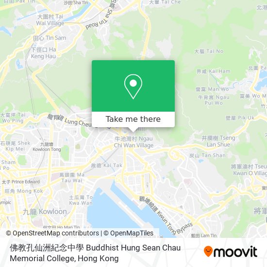 佛教孔仙洲紀念中學 Buddhist Hung Sean Chau Memorial College地圖