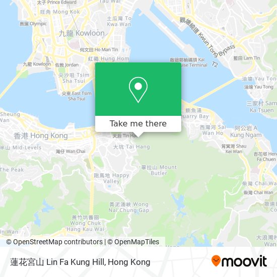蓮花宮山 Lin Fa Kung Hill map