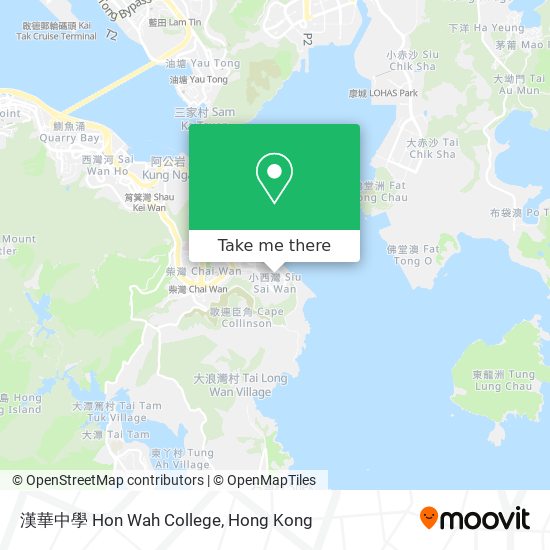 漢華中學 Hon Wah College map