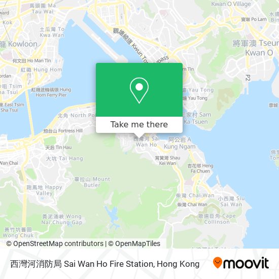 西灣河消防局 Sai Wan Ho Fire Station map