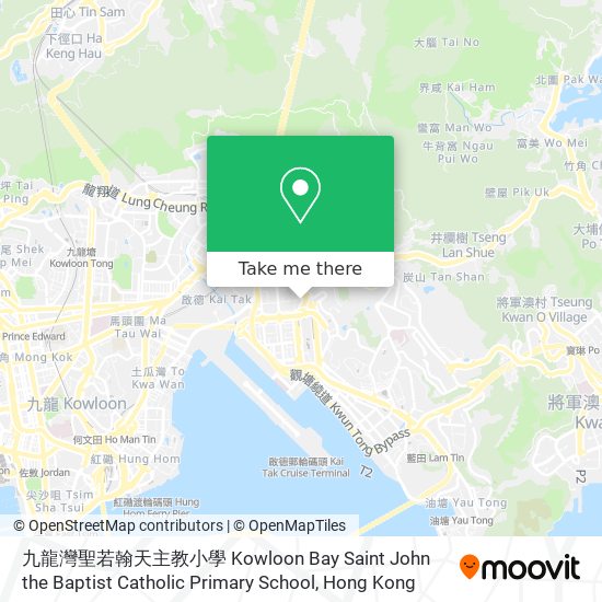 九龍灣聖若翰天主教小學 Kowloon Bay Saint John the Baptist Catholic Primary School map