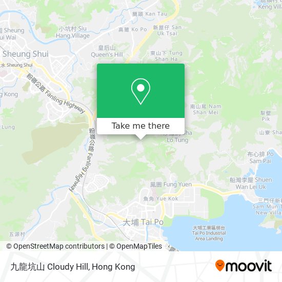 九龍坑山 Cloudy Hill map