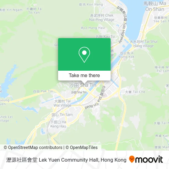 瀝源社區會堂 Lek Yuen Community Hall map
