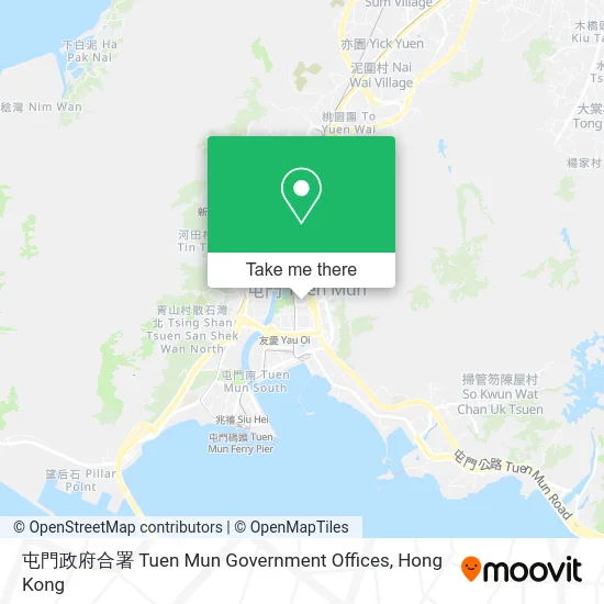 屯門政府合署 Tuen Mun Government Offices map