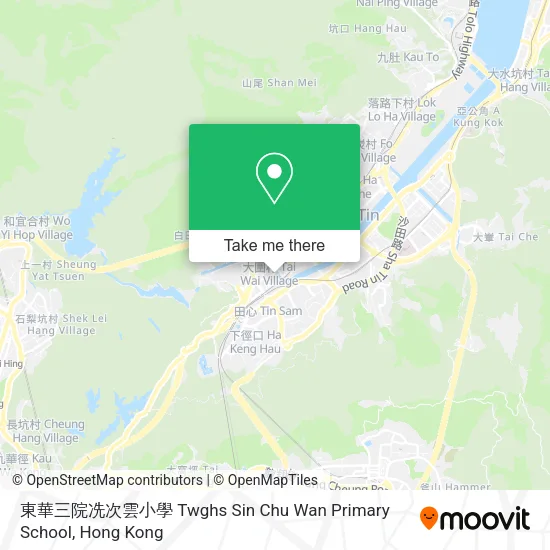 東華三院冼次雲小學 Twghs Sin Chu Wan Primary School地圖