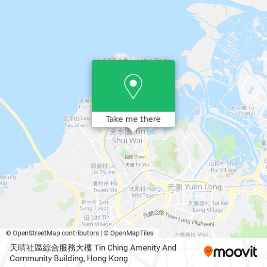 天晴社區綜合服務大樓 Tin Ching Amenity And Community Building map