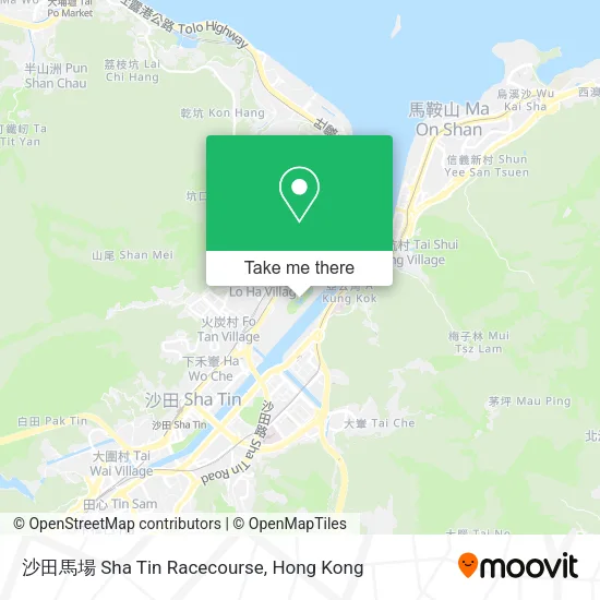 沙田馬場 Sha Tin Racecourse地圖