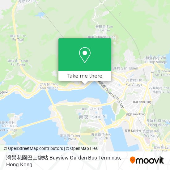 灣景花園巴士總站 Bayview Garden Bus Terminus map