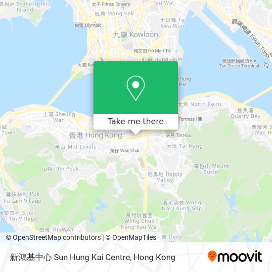 新鴻基中心 Sun Hung Kai Centre map