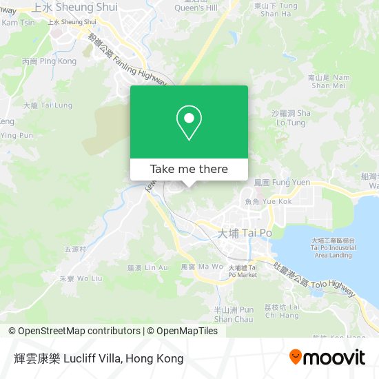 輝雲康樂 Lucliff Villa map