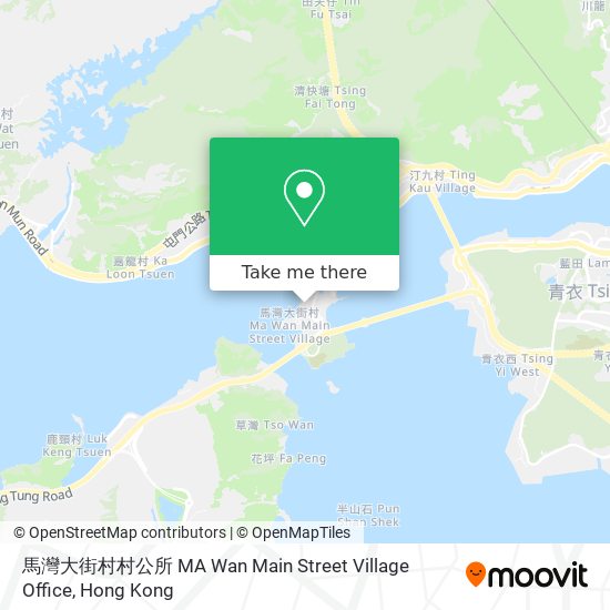 馬灣大街村村公所 MA Wan Main Street Village Office map